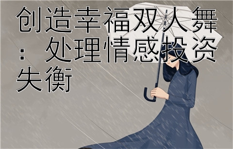 创造幸福双人舞：处理情感投资失衡