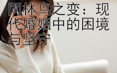 同林鸟之变：现代婚姻中的困境与坚守