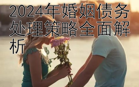 2024年婚姻债务处理策略全面解析